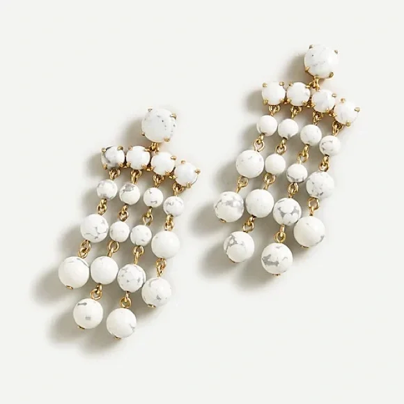 📍New J. Crew Candy dot chandelier earrings - Picture 2 of 5